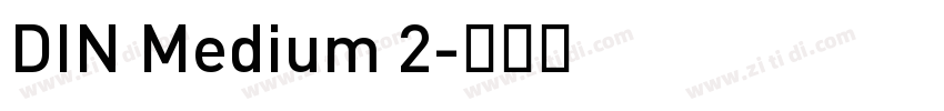 DIN Medium 2字体转换